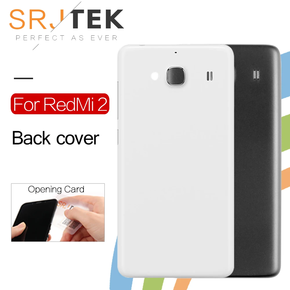 

SRJTEK Back Housing for Xiaomi Redmi 2 Back Cover With Power Voluem Button For Redmi 2 Replacement Parts