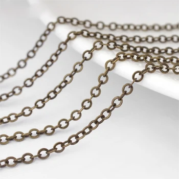 

fashion jewelry necklace chain 1.5mm metal gold chain 5 meters / lot free shipping