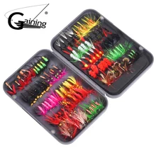 Kit de mouches de pêche à la mouche 100 pièces 20 couleurs leurres de pêche à la mouche