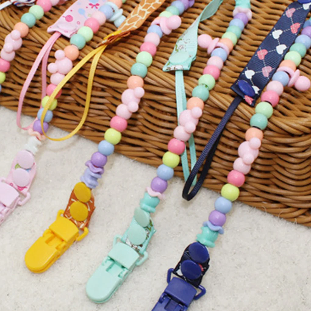 Personalized Name Wooden Pacifier Clips Non-toxic Soother Clips Baby Pacifier Holder Teething Toy Attache Sucette Dummy Clip