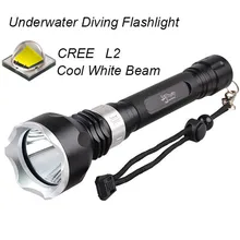 High quality underwater diving torch L2 led diving flashlight waterproof Hunting camping T6 tactical flashlight lamp lantern
