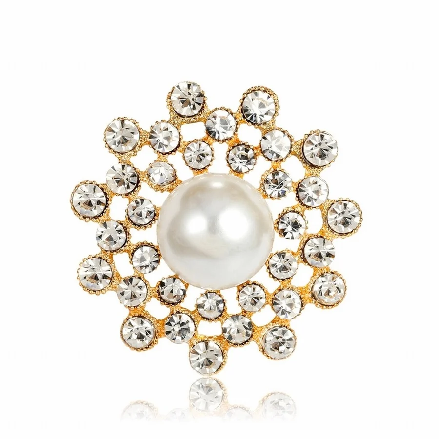 

2019 Korean Girl Brooch Fashion Small Imitation Pearl Flower Brooches Pins for Girl Women Suit Corsage Jewelry Accessories