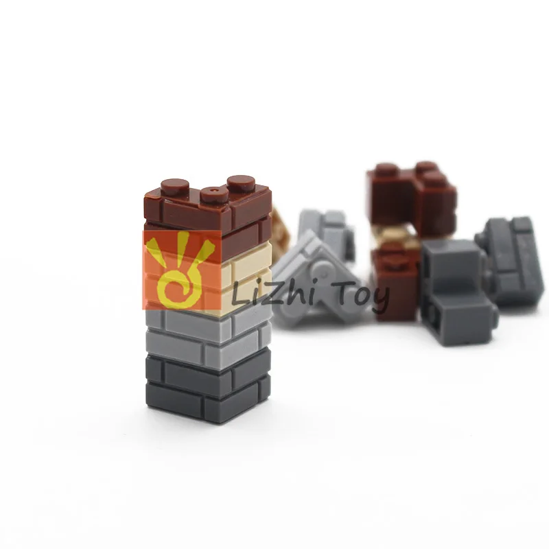 Moc кирпич модифицированный 1x2x2 с каменной кладкой профиль (кирпичный профиль)