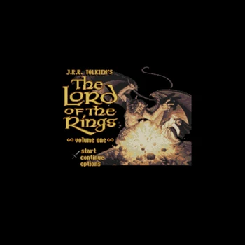 

JRR Tolkien's The Lord of the Rings - Volume 1 NTSC Version 16 Bit 46 Pin Big Gray Game Card For USA Game Players