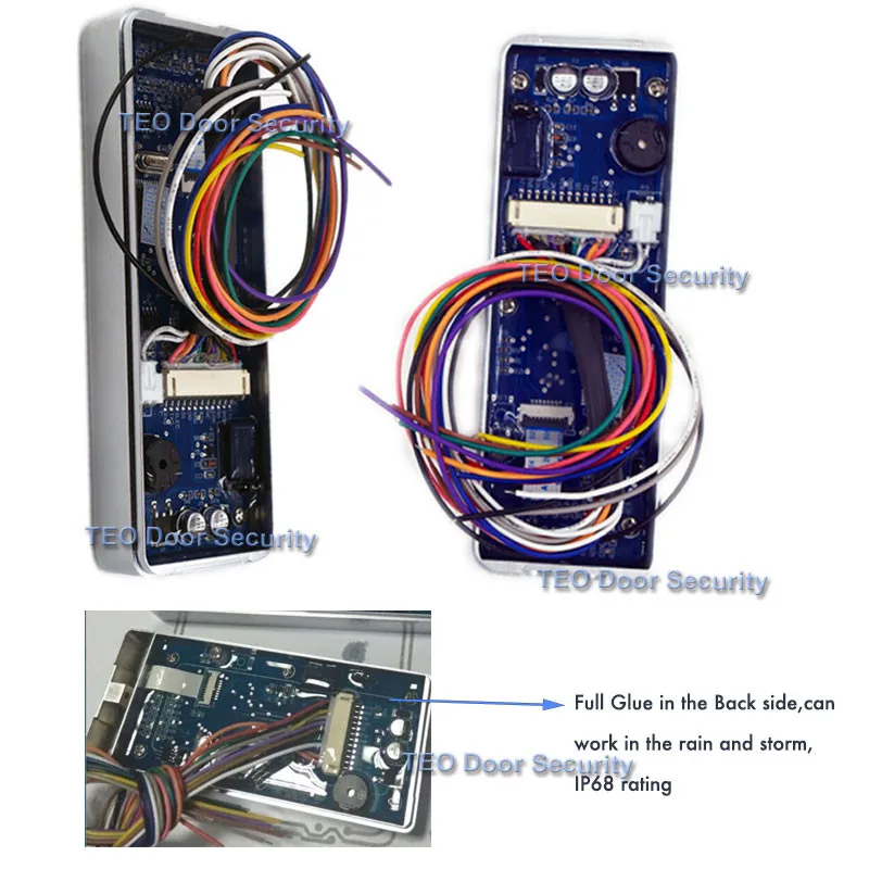 IP68 водонепроницаемый Автономный контроллер доступа поддержка 8000 пользователей металлический чехол RFID считыватель WG26 узкая клавиатура открытый доступ
