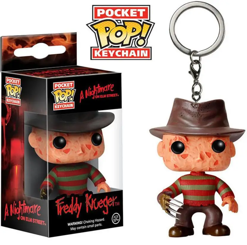 

Pocket Pop Keychain Official a Nightmare on Elm Street Freddy Krueger Collectible Figure Model toys for children gift With Box