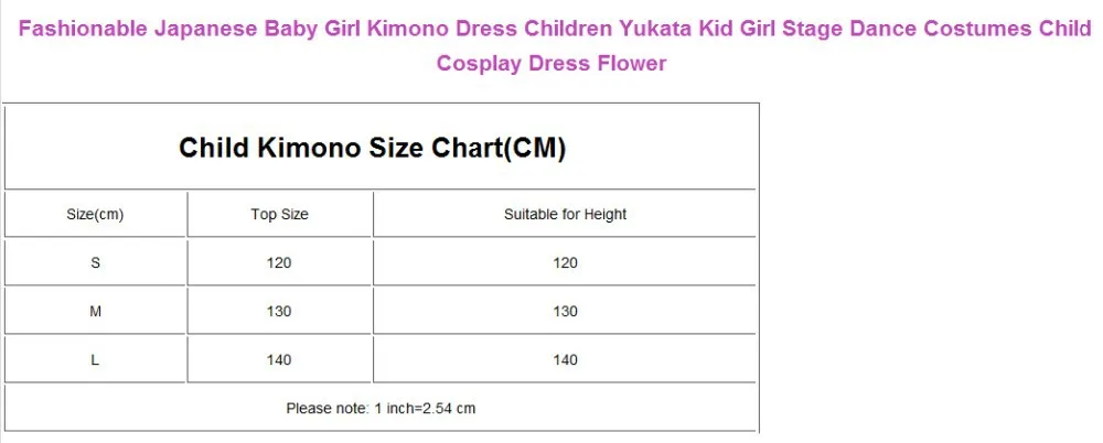 Japanese Baby Size Chart