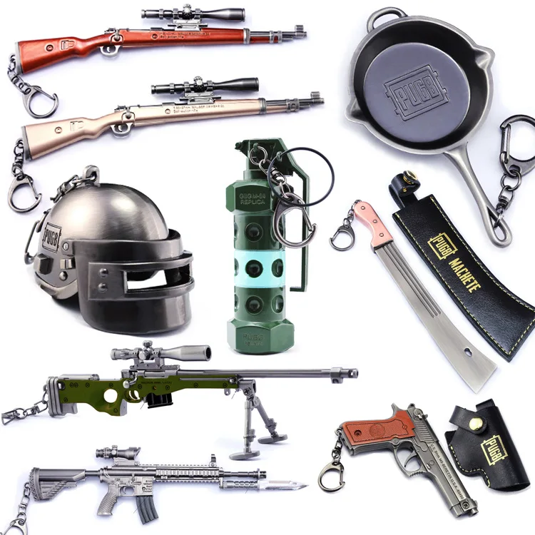 

PLAYERUNKNOWN'S BATTLEGROUNDS Hanging Pendant Weapons Ornament Car Interior Ornaments Decoration Rear View Mirror Accessories