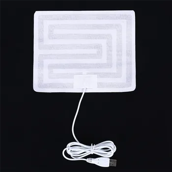 

1PCS White Winter Warm Arm Hands Waist Heated Mat USB Heated Vest Pads Electric Heated