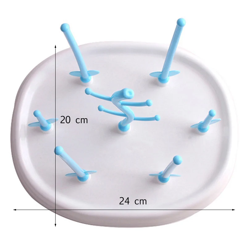 Детская Бутылочка сушилка симпатичное дерево форма Чистка соски пустышка подставка для сушки посуды съемный полезный держатель для молока TY0407