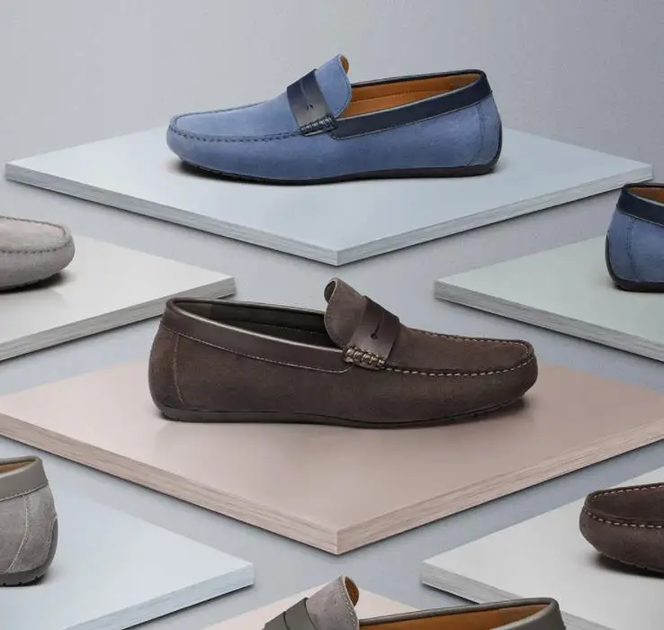  Authentic Xiaomi mijia Men's suede moccasin shoes Pig skin for comfortable suede leather Summer