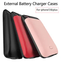 5000/7200mAh Умный Магнитный задний бампер из ТПУ внешний блок питания зарядное устройство чехол для iPhone 6 6s 7 8 Plus