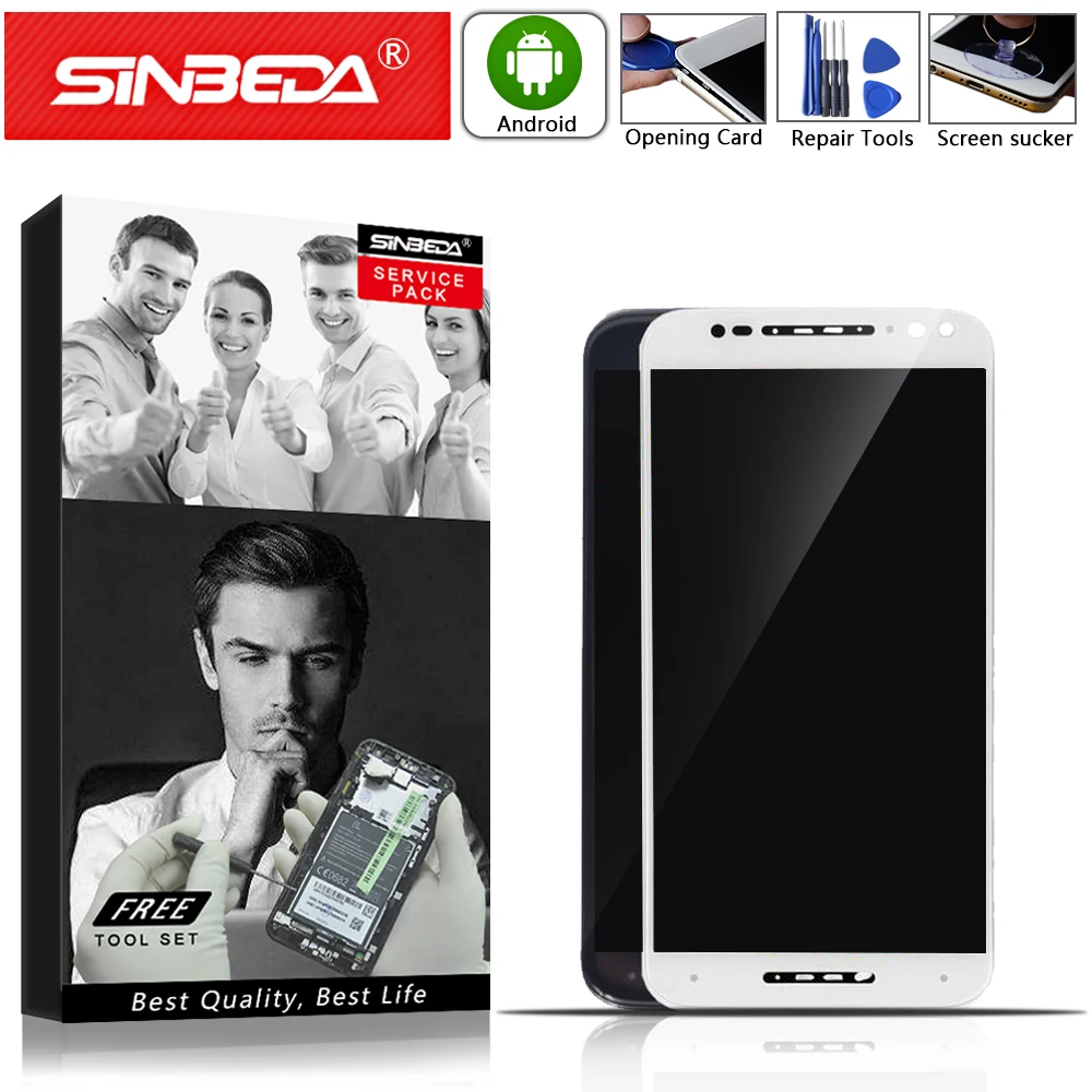 

5.7" Sinbeda For Motorola Moto X Style XT1572 LCD Display Touch Screen with Frame For MOTO X Style X Pure Display XT1570 XT1575