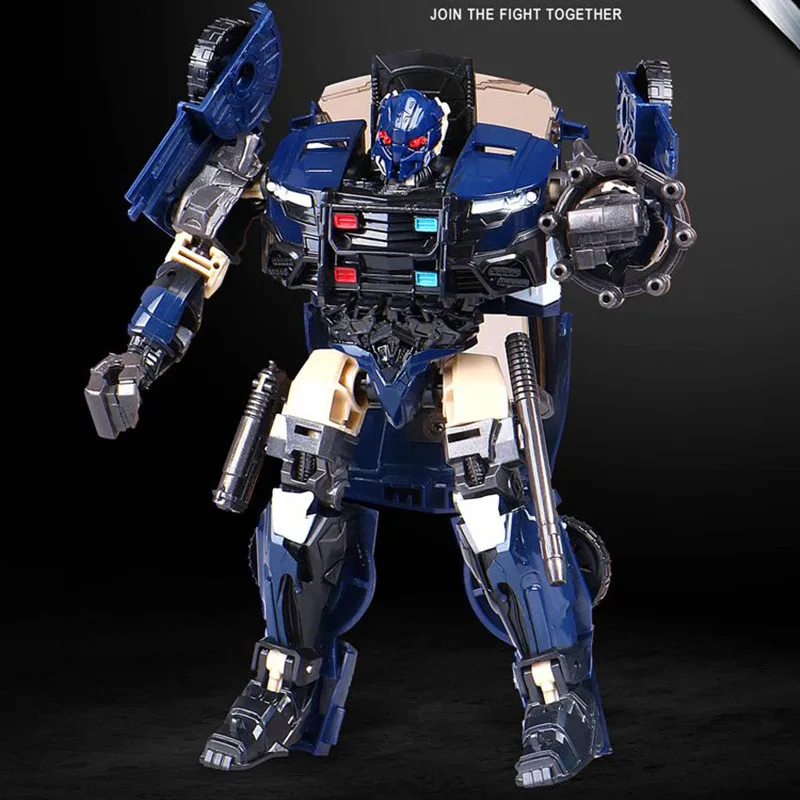 G1 Barricade HBM Transformation TF5 Police Car Action Figure Voyager Oversize Robot Model Toys In Stock G1 Barricade HBM Transformation TF5 Police Car Action Figure Voyager Oversize Robot Model Toys In Stock