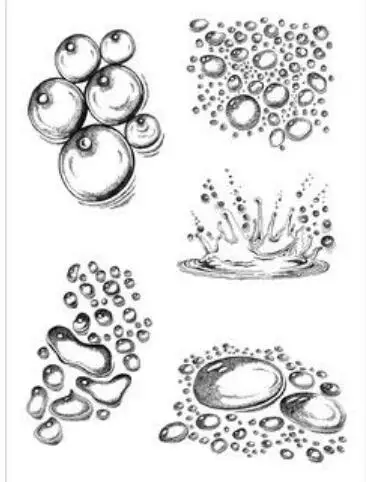 

Water droplets Clear Stamp Or stamp for DIY Scrapbooking/Card Making/Kids Fun Decoration Supplies A423