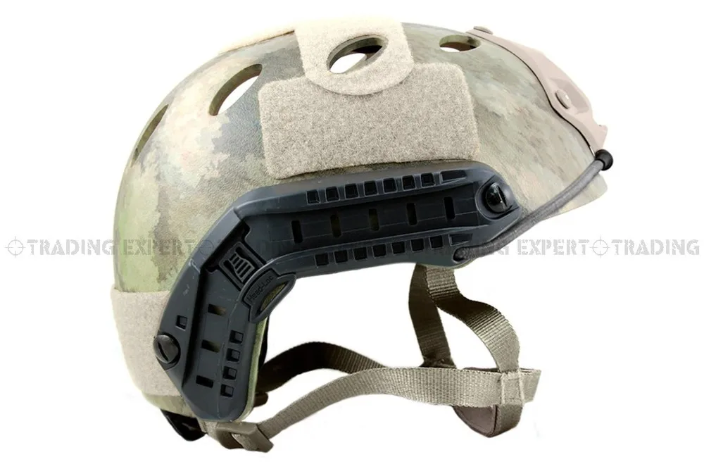 

Helmet Side Rail for motorcycle helmet ACH, MICH, PASGT Helmet (Black)
