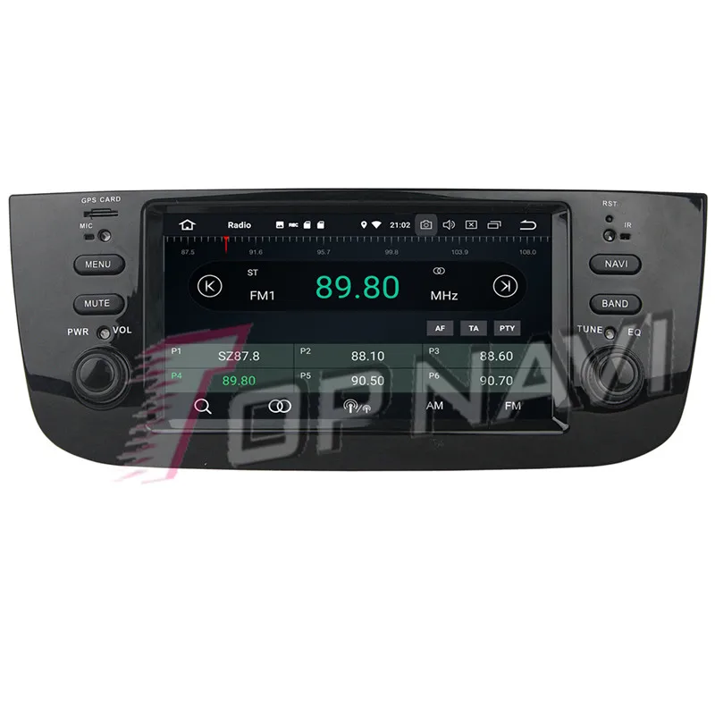 TOPNAVI 6 1 ''Восьмиядерный Android 9 0 Автомобильный GPS навигатор для Fiat LINEA 2014 2015