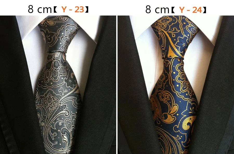 Новые 60 стилей Пейсли галстуки в полоску для мужчин классические бизнес высокой плотности утка цветочный узор галстук роскошные свадебные аксессуары