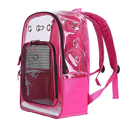 Прозрачная Сумка-переноска для собак, дышащие сумки на плечо, рюкзак с изображением попугая кота и птицы, клетки для переноски котенка, путешествие, домашнее животное