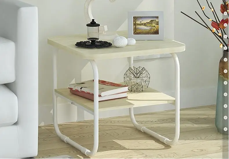 50*50*47.5CM Double-Layer Bedside Table Sofa Side Coffee Table Living Room Tea Table Modern Dining Table 50*50*47.5CM Double-Layer Bedside Table Sofa Side Coffee Table Living Room Tea Table Modern Dining Table