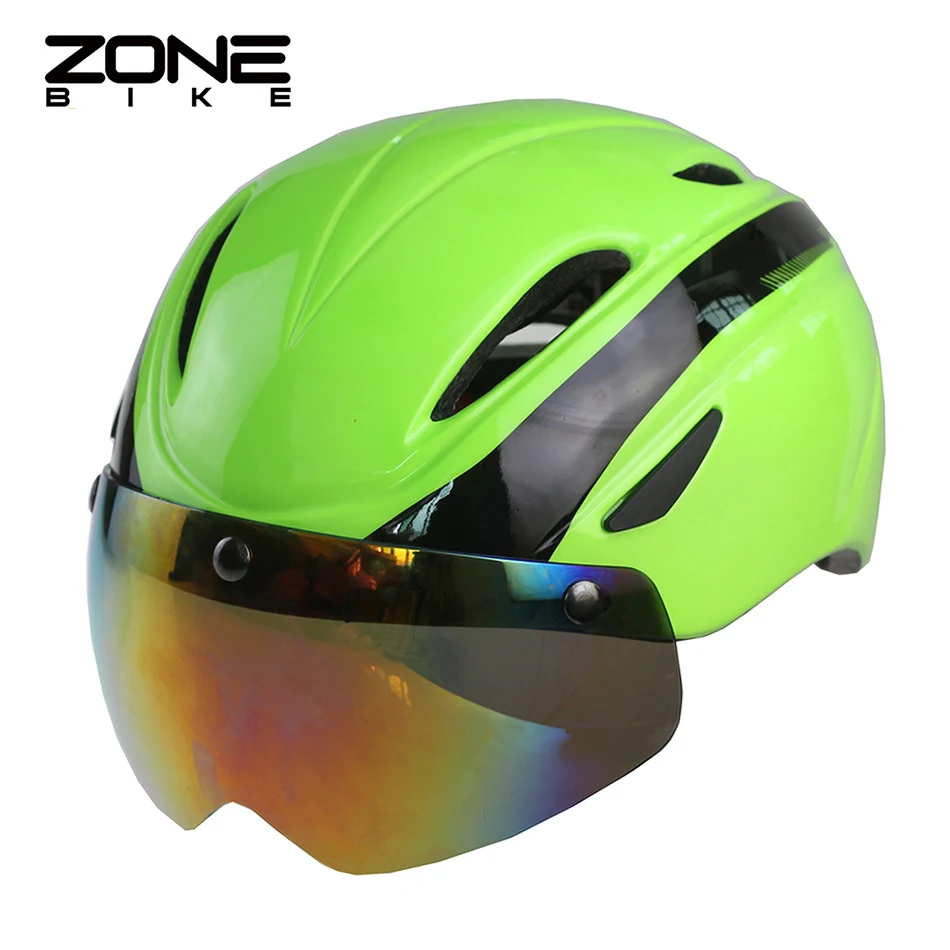 

ZONEBIKE Road Cycling Bicycle Helmet With Lunettes Vtt Homme Bike Casque Velo Bisiklet Kask EPS Casco Ciclismo Mtb Capacete