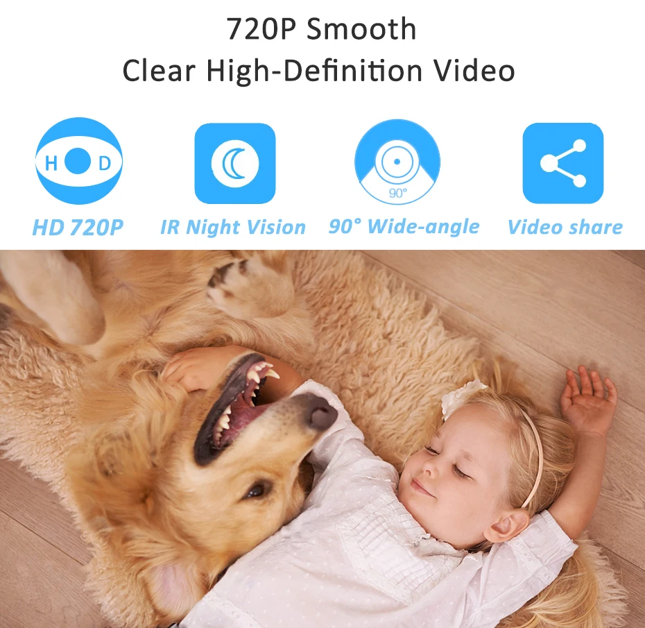 IMIEYE 720P Wireless Radio Babysitter Digital Video Mini Camera CCTV Surveillance WIFI Baby Sleeping Monitor Night Vision Nanny IMIEYE 720P Wireless Radio Babysitter Digital Video Mini Camera CCTV Surveillance WIFI Baby Sleeping Monitor Night Vision Nanny
