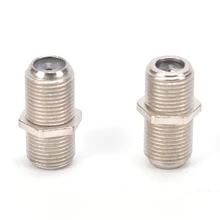 10 pacote f tipo conector do adaptador do acoplador fêmea f/f jack rg6 cabo coaxial coaxial de alta qualidade/1 pces sma rf conector coaxial