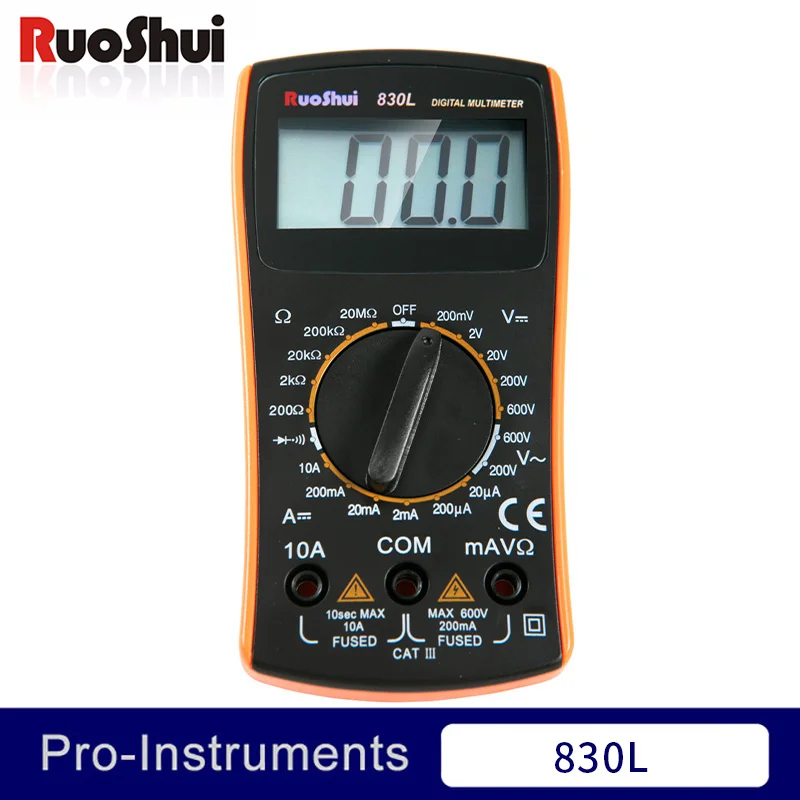 

830L Victor RuoShui Digital Multimeter Voltage Resistance Students Use Mini Multimetro Digit multimeter lo z temp ncv tester