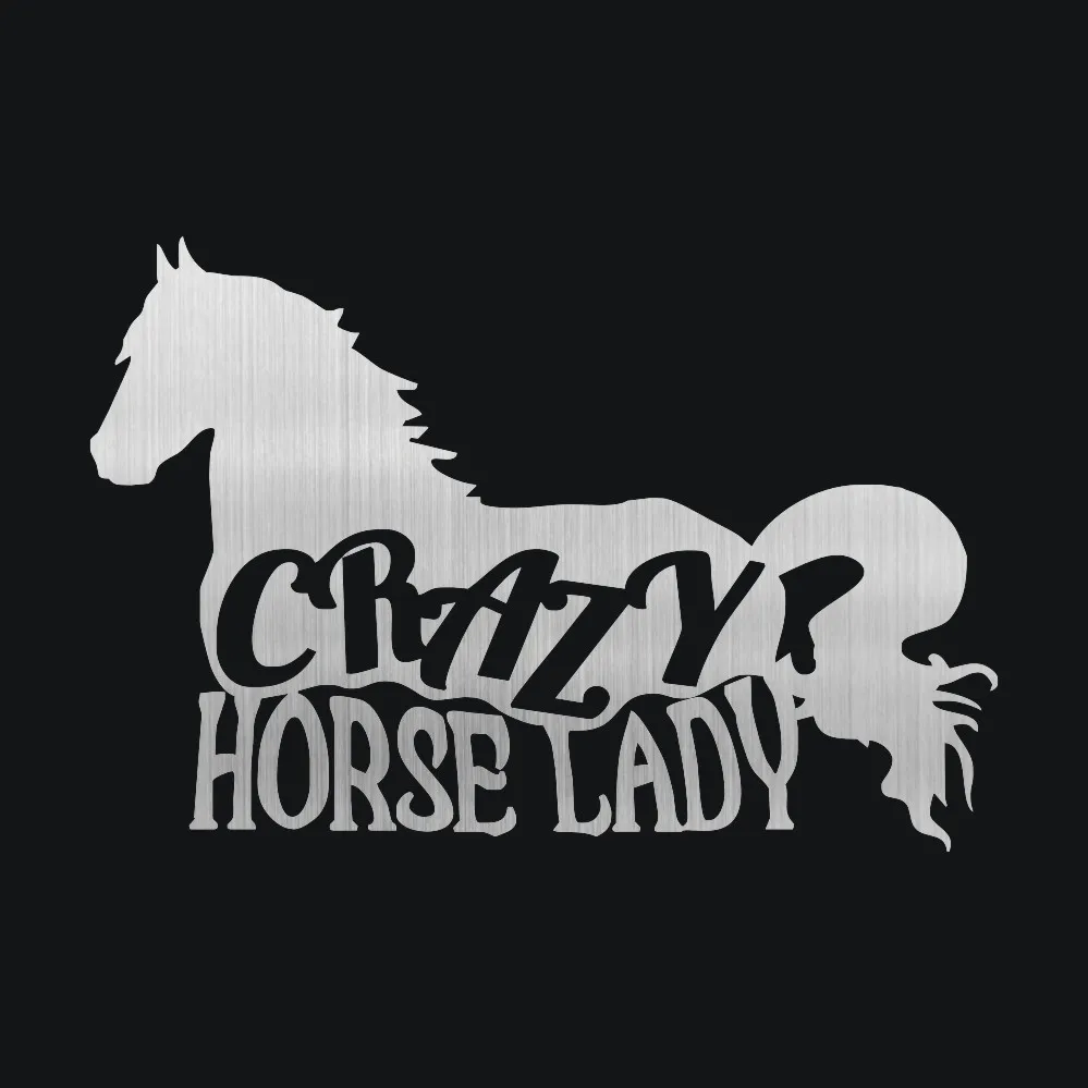 Tangcredy 2 я половинная цена CRAZY HORSE LADY наклейка на машину и автомобильная Доберман
