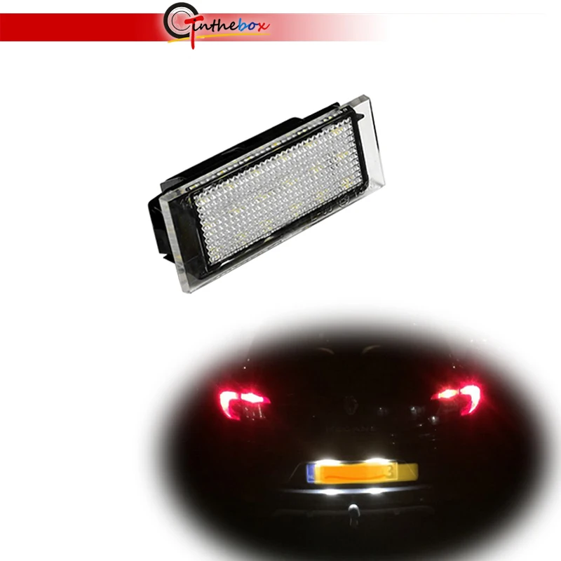 

Gtinthebox 1PC Car LED License Plate Light For Renault Megane 2 Clio Laguna 2 Megane 3 Twingo Master Vel Satis Opel Movano Lamps