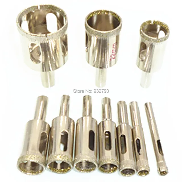 10pcs Diamond Drill Bit Hole Saw For Cutting Gl Tile Ceramic 10pcs Diamond Drill Bit Hole Saw For Cutting Gl Tile Ceramic Marble 6mm 8mm 10mm 12mm