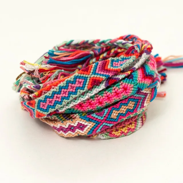 1 5 Cm Wide 1000pcs Lot 50 Color Packaging Friendship Bracelets 1 5 Cm Wide 1000pcs Lot 50 Color Packaging Friendship Bracelets Handmade Weave Rope String Woven