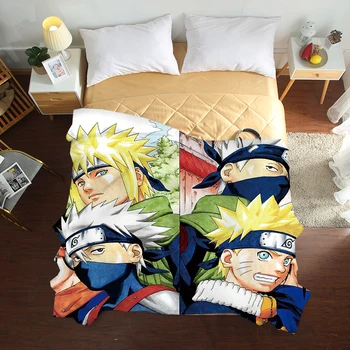 

Mxdfafa Anime Naruto Summer Quilts 3D Luxury bedding Good Quality Bed Cover Children Adults Duvet Sailor Moon Soft Comforter