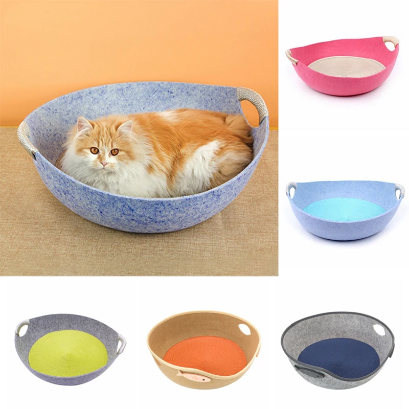 buy Pet Cat Bed Sleeping Nest Detachable Cat Kitten House High Quality Comfortable Cat Dog Small Pets Rest Bed Pets Sofa Bed