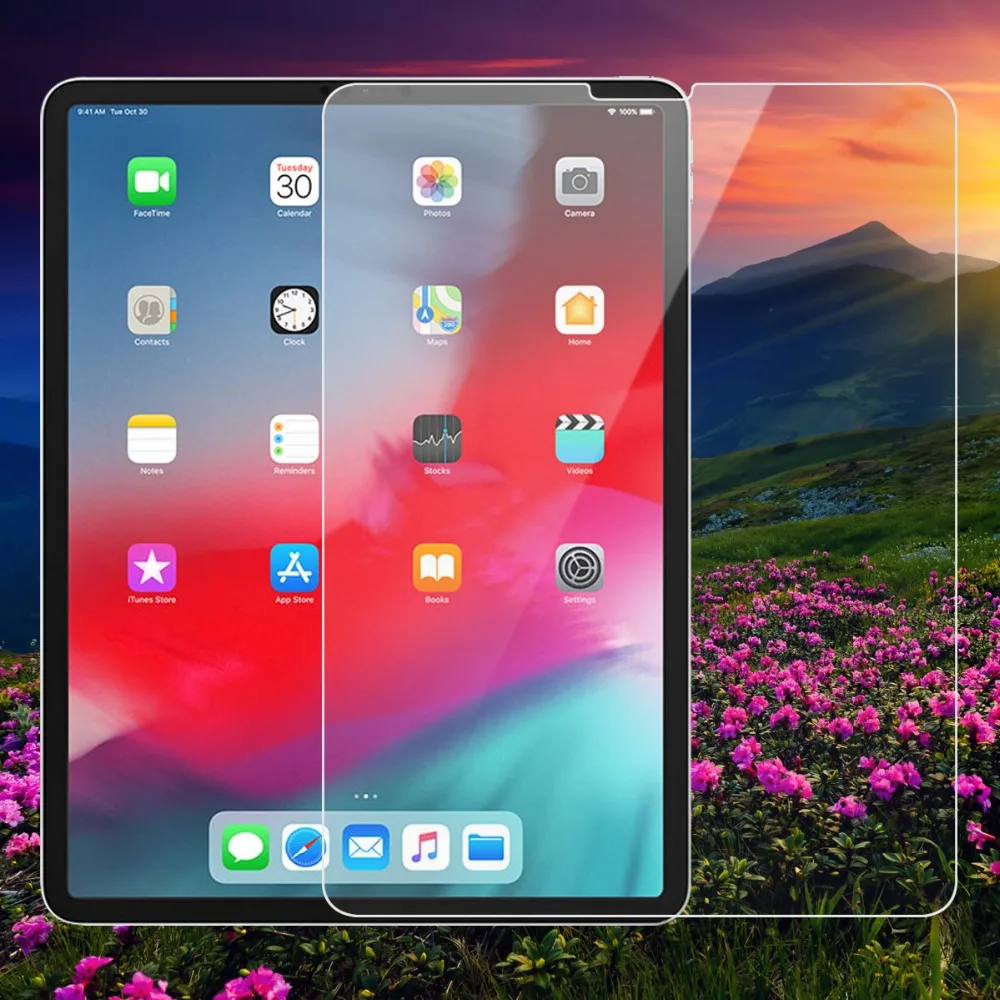 2 Упак. Закаленное стекло для 12 9 дюймов iPad Pro 2018 протектор экрана планшета против