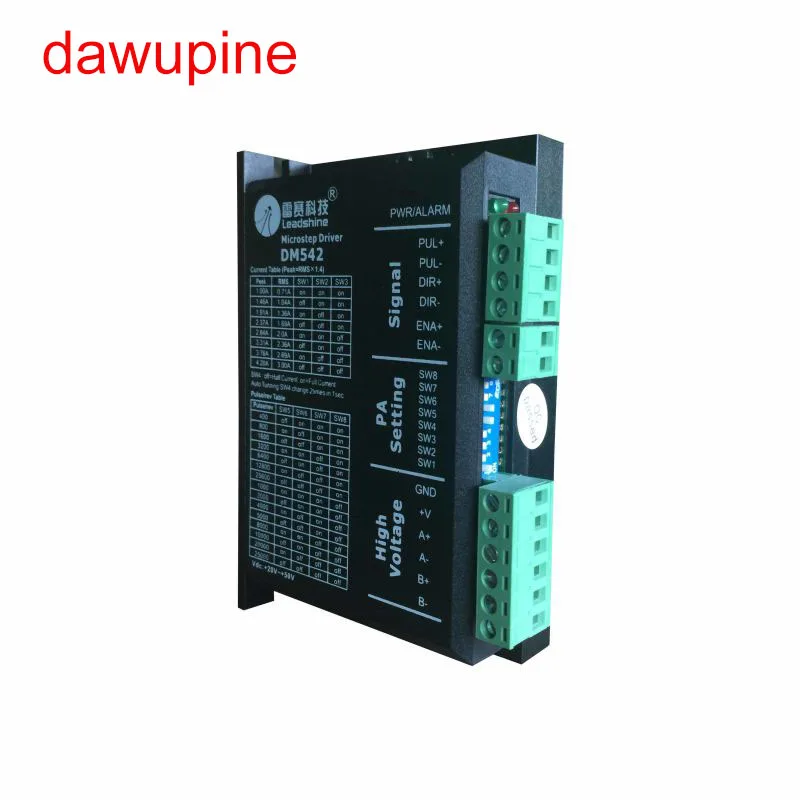 dawupine DM542 Stepper Motor Controller Leadshine 2-phase Digital Stepper Motor Driver 18-48 VDC Max. 4.1A 57 86 Series Motor