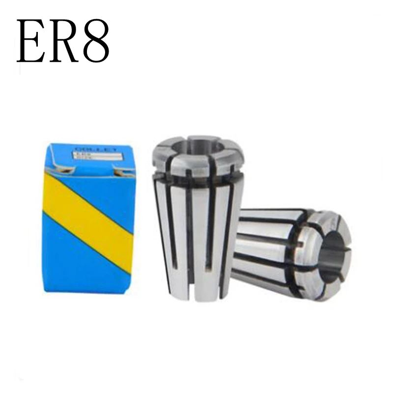 

Precision 0.008mm ER8 elastic chuck barrel clamp verbose engraving machine motor spindle CNC machine tool barrel clamp ER8 chuck