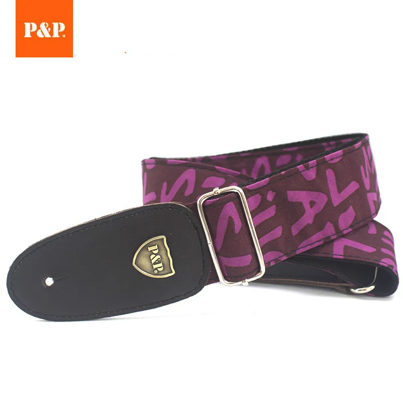 Guitar Strap Print Double Leather Genuine Cotton Thicken 5cm Wide Adjustable Guitar Strap Folk Electric Guitar Strap Guitar Strap Print Double Leather Genuine Cotton Thicken 5cm Wide Adjustable Guitar Strap Folk Electric Guitar Strap