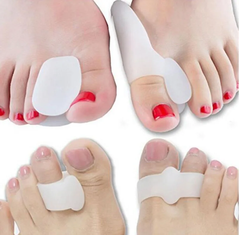 

HANRIVER 4 pieces of hallux valgus correct suit Toe separator The silicone orthotics