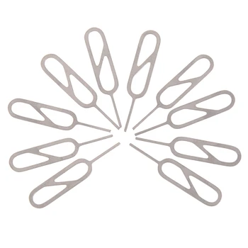 

10pcs Metal SIM Card Tray Removal Eject Pin Key Tool Needle For iPhone 7 plus 8 X for iPad Samsung S7 S8 For Huawei Xiaomi