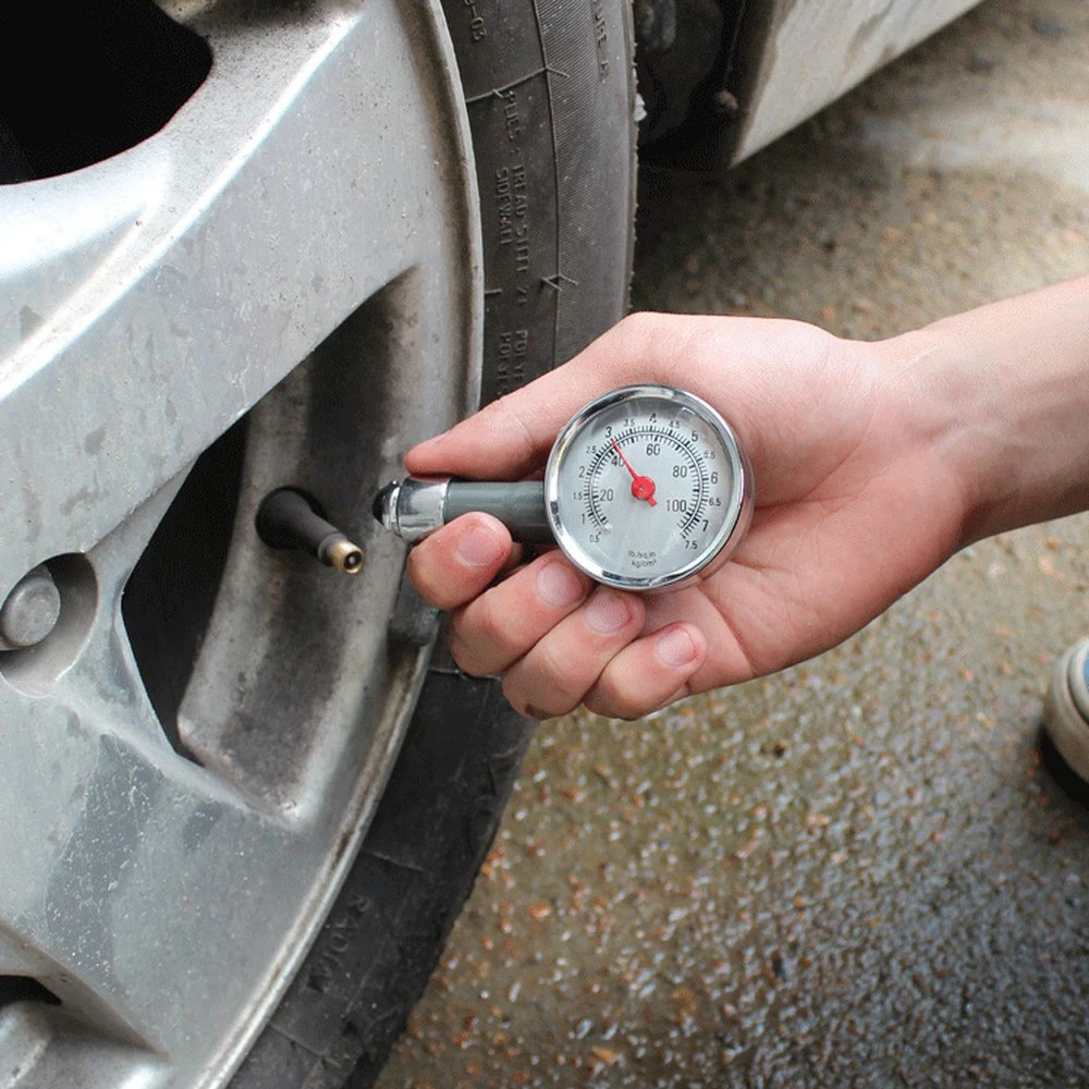 

Tire Pressure Gauge Dial Meter Water Oil Compressor Meter Pressure Tyre Measurement Tool Manifold Digital Cars Motorcycles