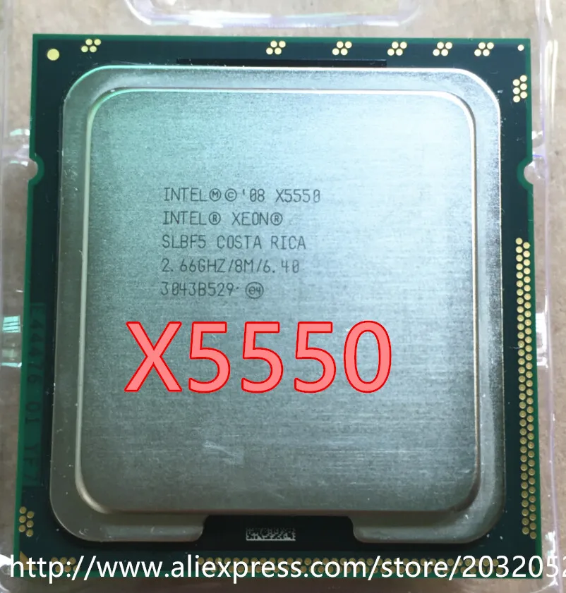 Intel Ксеон X5550 x5550 обслуживание Процессор 2,66 ГГц LGA1366 8 нитей L3 Кэш 8 Мб Quad-Core scrattered штук