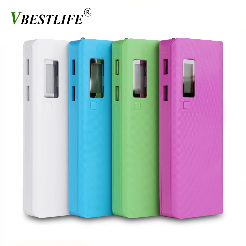 

(No Battery) DIY 5x18650 5V 2A Portable Battery Power Bank Box case with LCD Display Dual USB 2 Ports 18650 Battery Holder Case