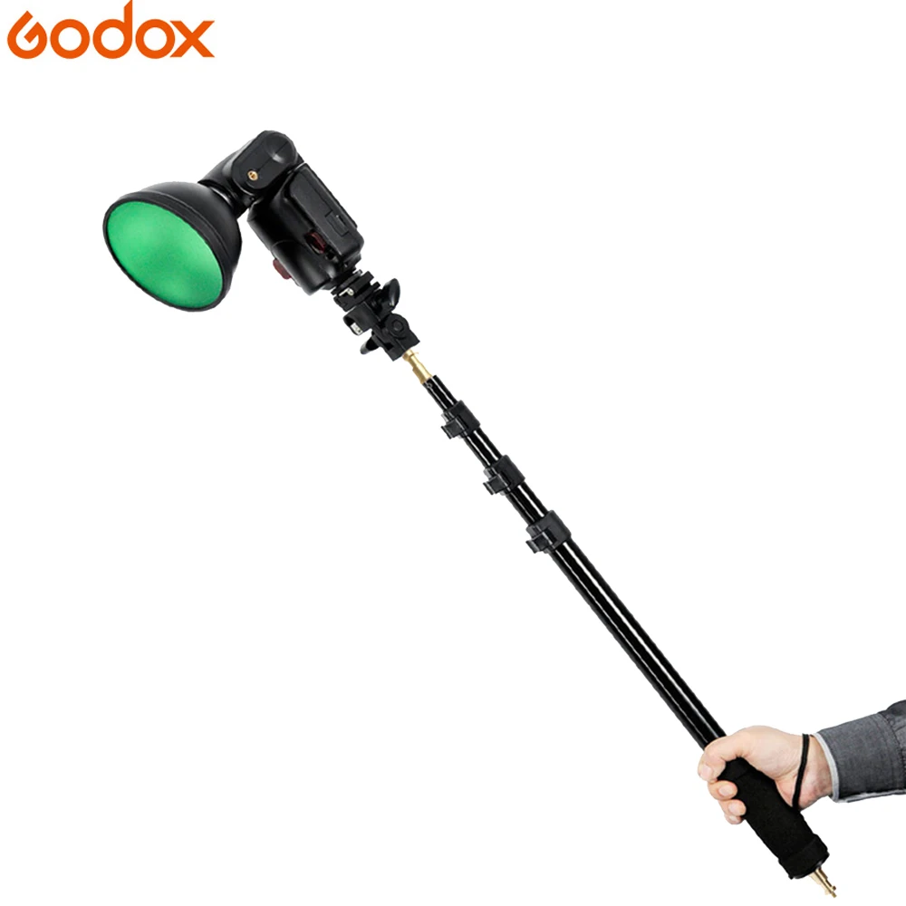 

Godox AD-S13 1/4 "palmare Luce del basamento Della Staffa Auto light stand Boom di Luce Palo Bastone staPortable Per Flash fotoc