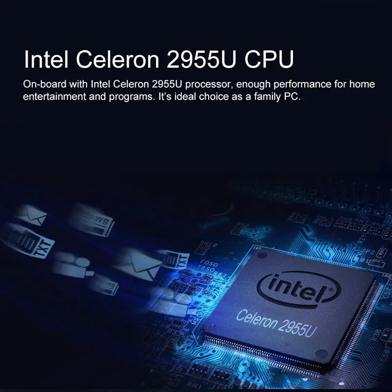 XCY мини настольный ПК Intel Celeron 2955U компактный компьютер Windows 10 Linux HDMI* 2 RS232* 2 USB3.0* 4 1000 Мбит/с LAN* 2 WiFi коробка ПК