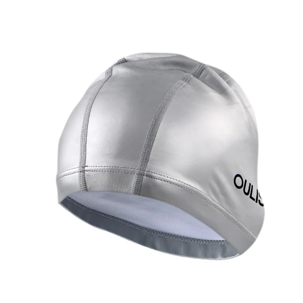 

Swimming Hat Durable Elastic Silicone Pool Beach Swim Head Cap Summer swimming cap waterproof 7 Color badmuts #T1