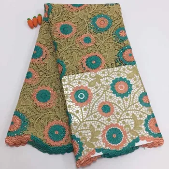 

Nigerian Cord Lace Fabrics 2019 High Quality Nigeria Lace For Wedding Latest White African Guipure Cord Lace Fabric With Stones