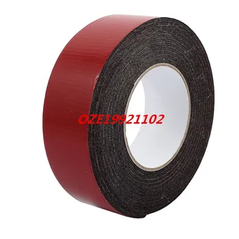 

5M 50mm x 3mm Dual-side Adhesive Shockproof Sponge Foam Tape Red Black