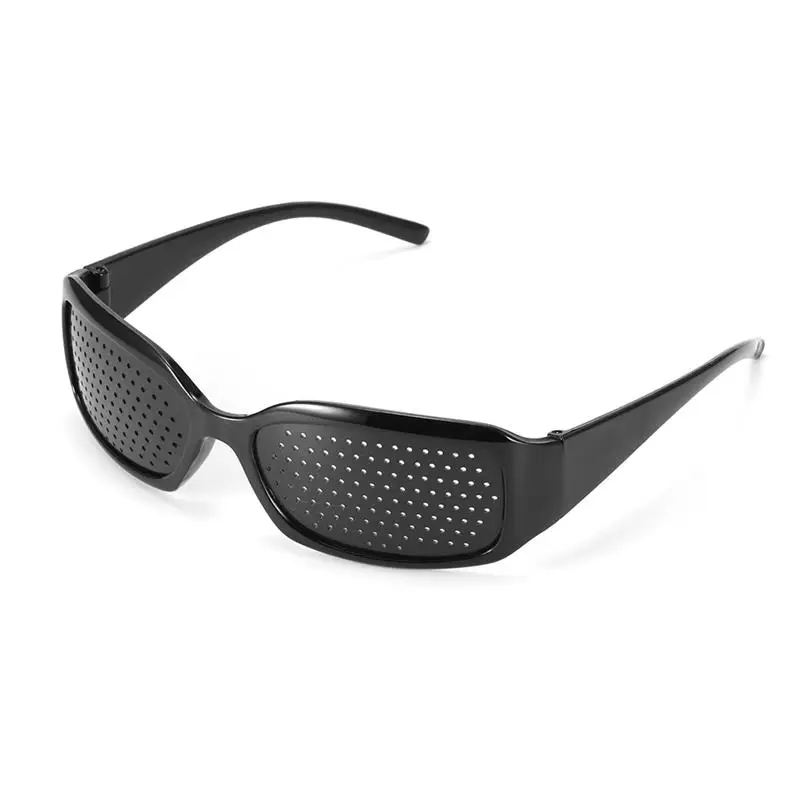Высокое качество унисекс Уход За Зрением Pin отверстие глаз упражнения очки улучшить пластиковые черные очки с отверстиями зрение