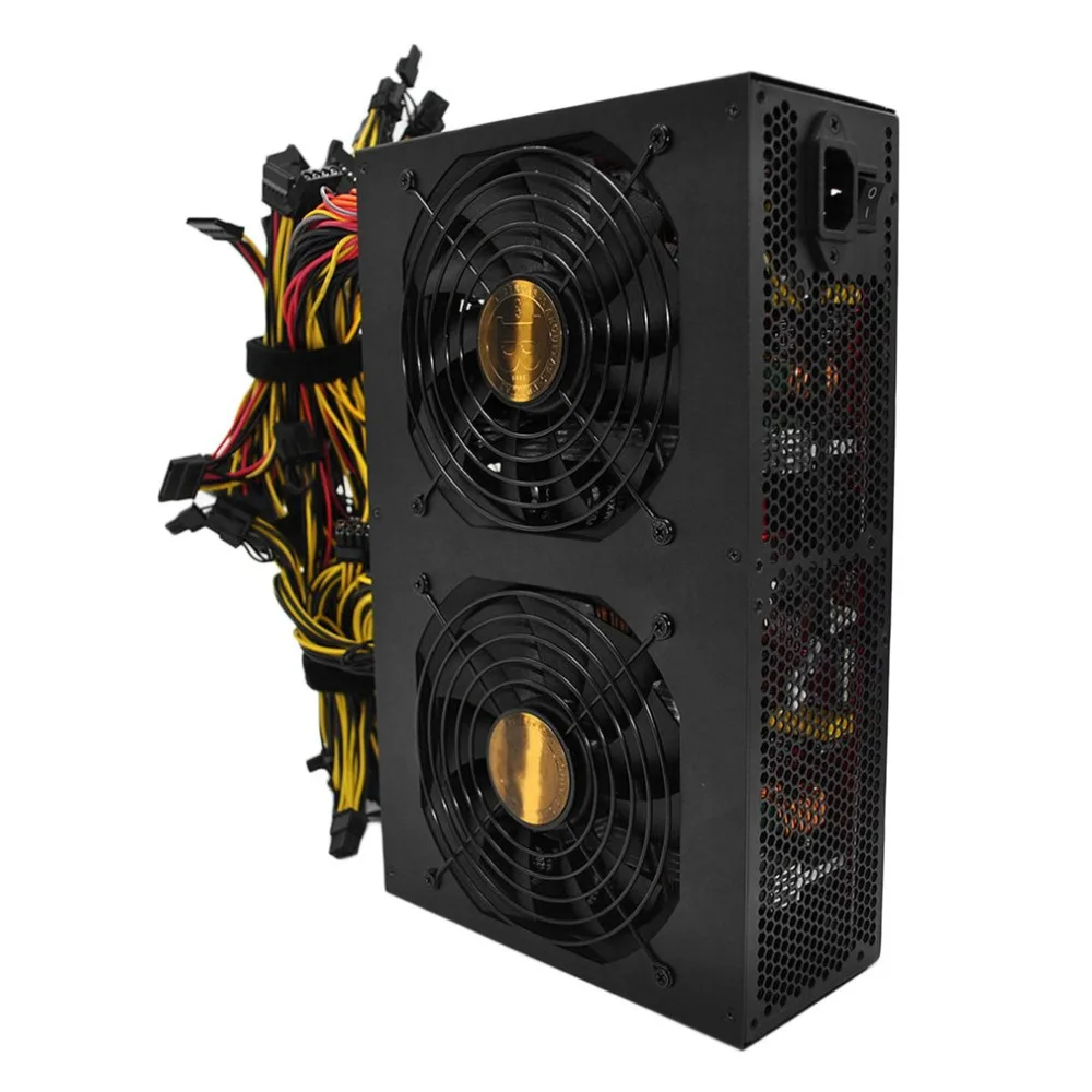 

High Efficiency Rated 3450W Active PFC Power Supply with 14CM Low Noise Cooling Fans for Bitcoin Mining Machine High Performance